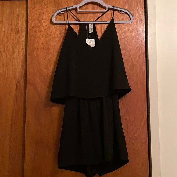 Black Tank Romper - Picture 1 of 3